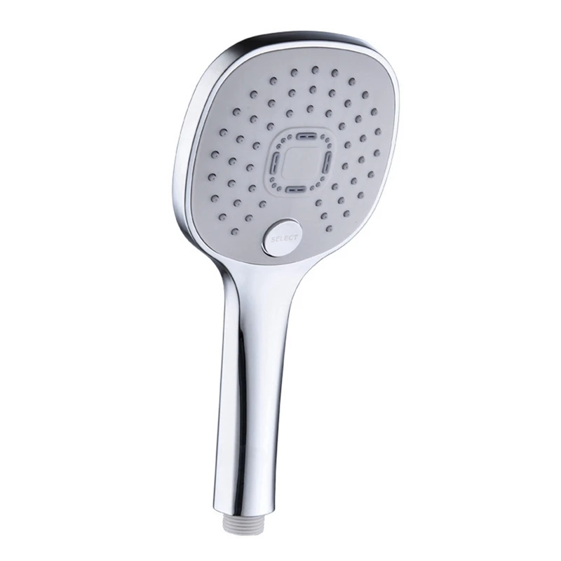 

Shower Head 3 Modes G1/2 Universal Interface Adjustable ABS Water-Saving Large Outlut Nozzle Hand-Held Bath Faucets