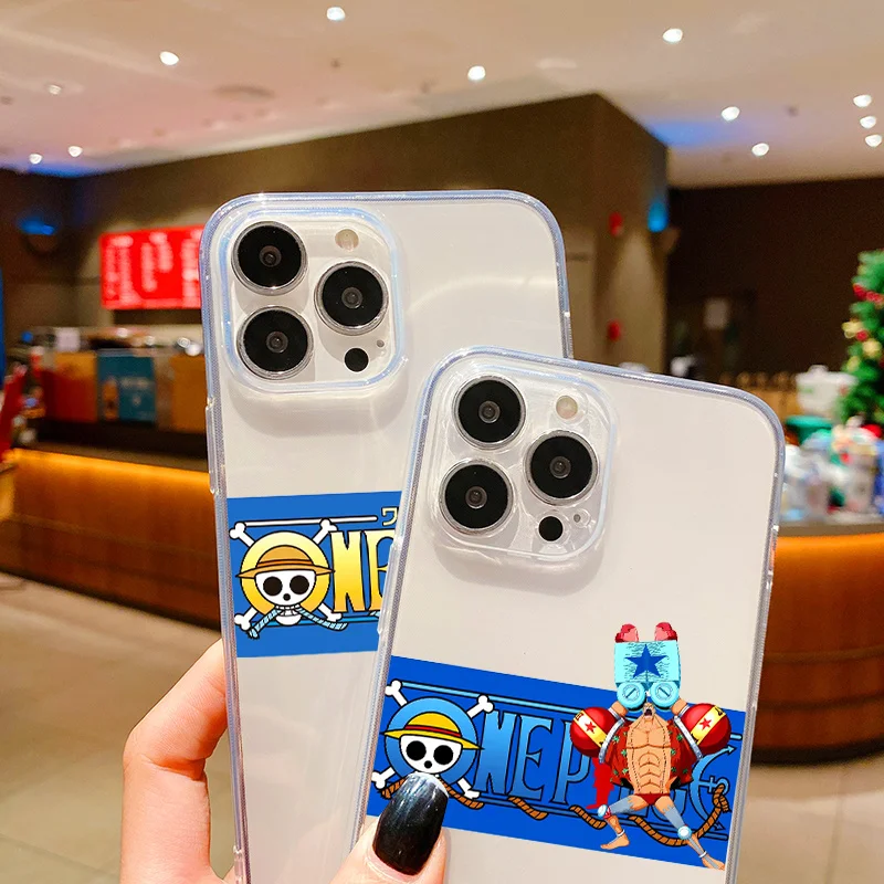 Японский аниме Луффи цельный чехол для телефона iPhone 13 12 Mini 11 Pro X XS XR Max 8 Plus SE 2020