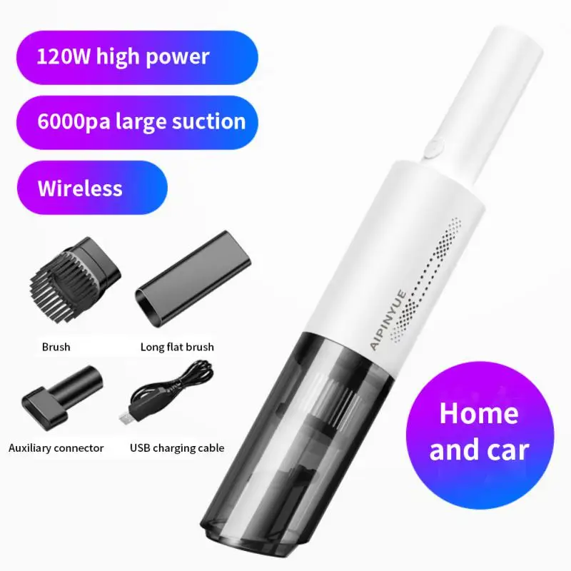 

6000pa Wireless Car Vacuum Cleaner Cordless Handheld Auto Vacuum Home & Car Dual Use Wet And Dry Dual-use Mini Vacuum Cleaner