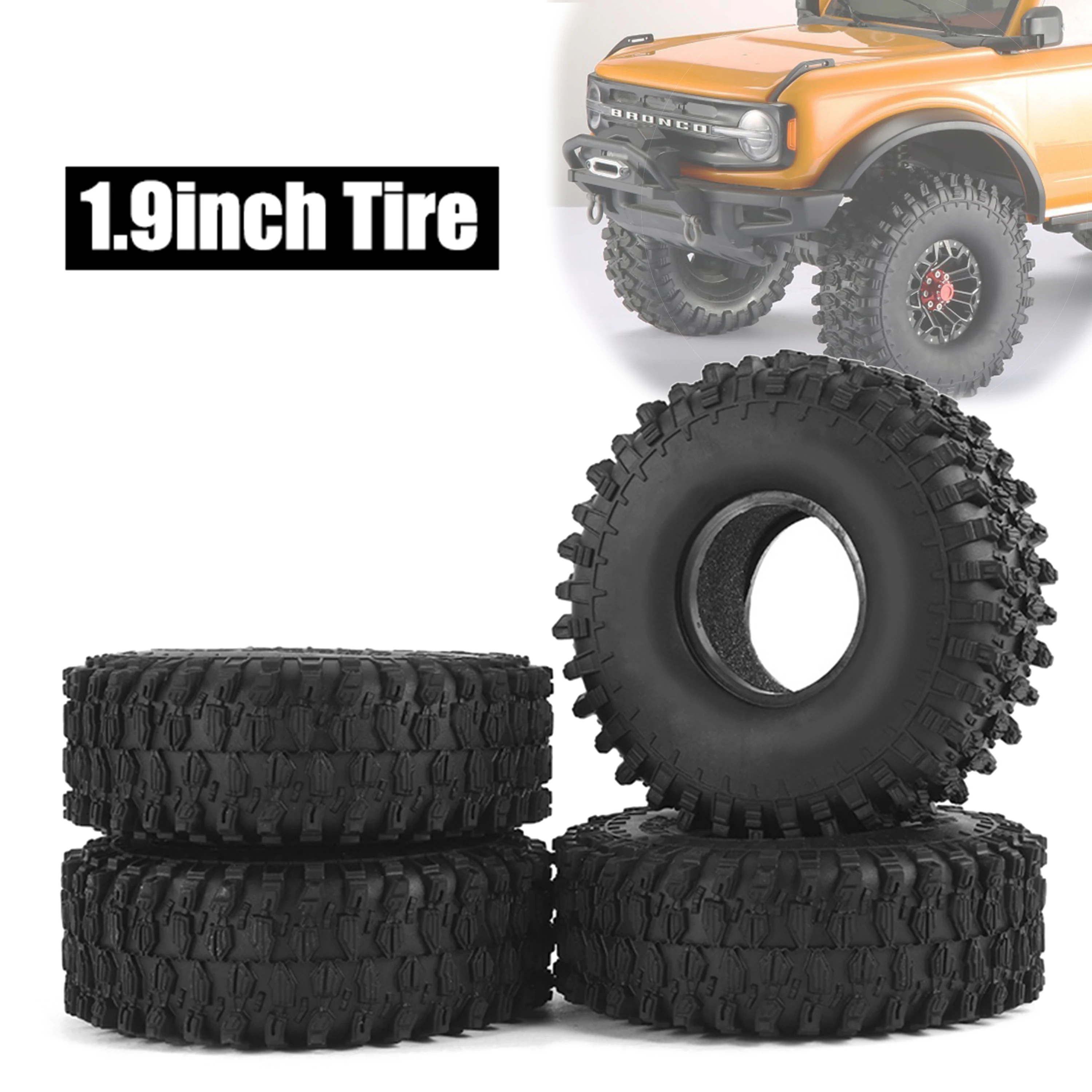 

4PCS 1.9" Beadlock Wheel 120mm 1/10 Rc Car Wheels Tyres for AXIAL SCX10 Wltoys Traxxas Redcat Rock 4WD MN99S Trx4m Trx4 Tamiya