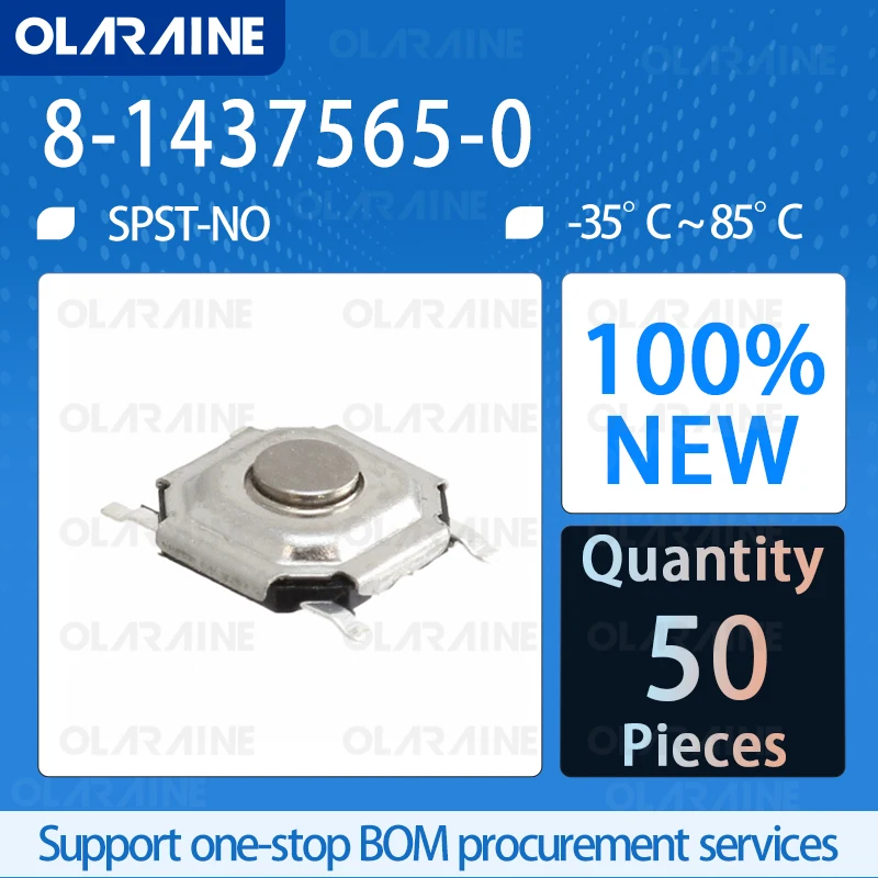 Тактильные разъемы ВЫКЛ.-(вкл.) 1437565 gf 50 мА 24 в пост. Тока шт. 8-160-0