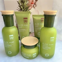 aloe face skin care sets 5pcs hydrating oil control acne removal beauty box for face care cream facial tonic whitening lotion