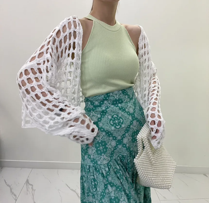 

Sexy Large Mesh Cardigan Feminino Korean Fashion Spring Summer Hot Ladies Casual Beach Cardigans Women Clothes Cheap Wholesale