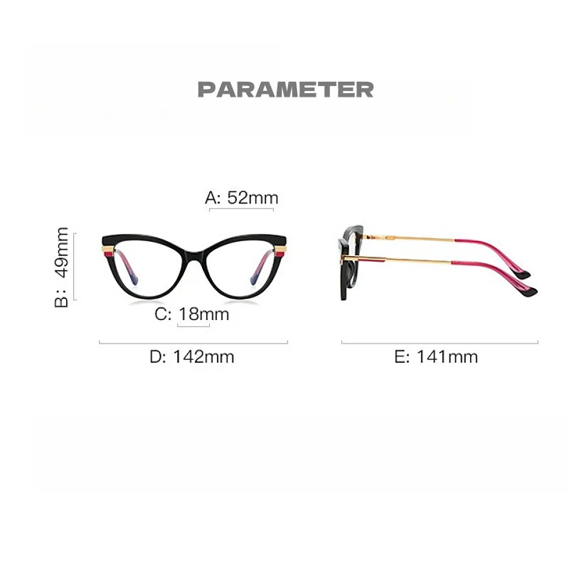F · DRACON TR90 оправа для очков кошачий Глаз Модные женские очки чтения близорукость