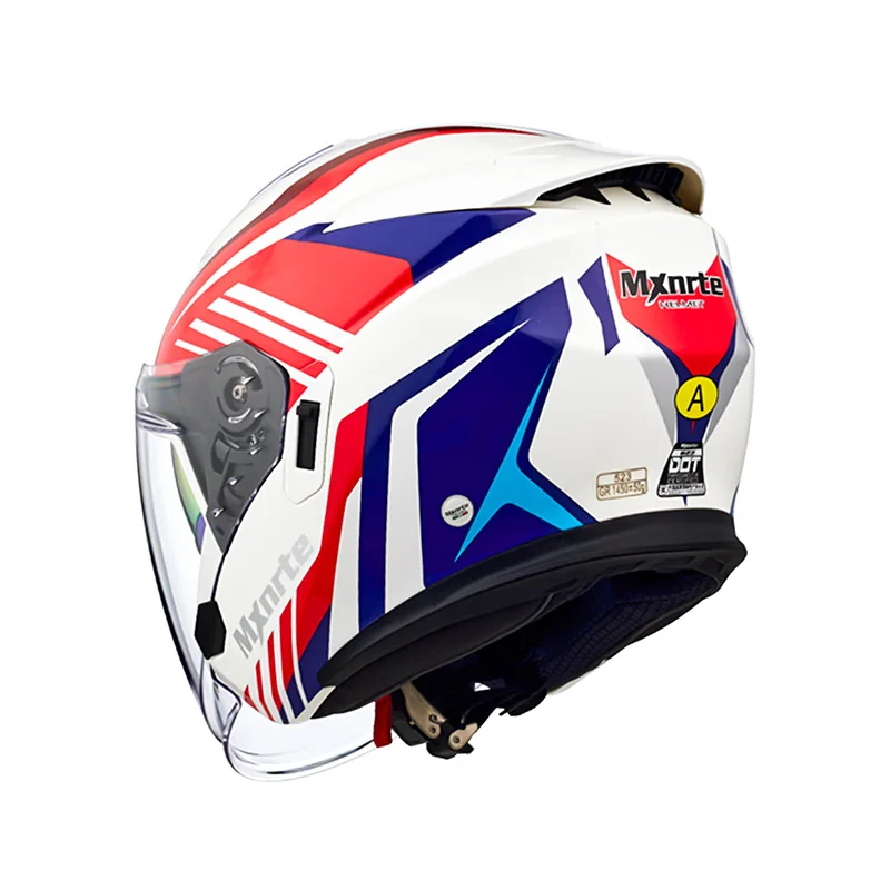 ECE одобренный Mxnrte Gatling красный синий шлем для мужчин и женщин полушлем с двойными