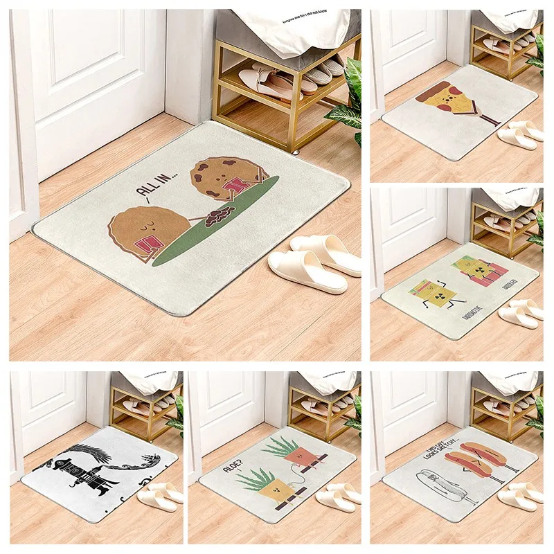 

Нескользящий коврик для ванной комнаты, маленький коврик для душа, декоративный Впитывающий Коврик для ног, коврик для спальни, балкона, ков...