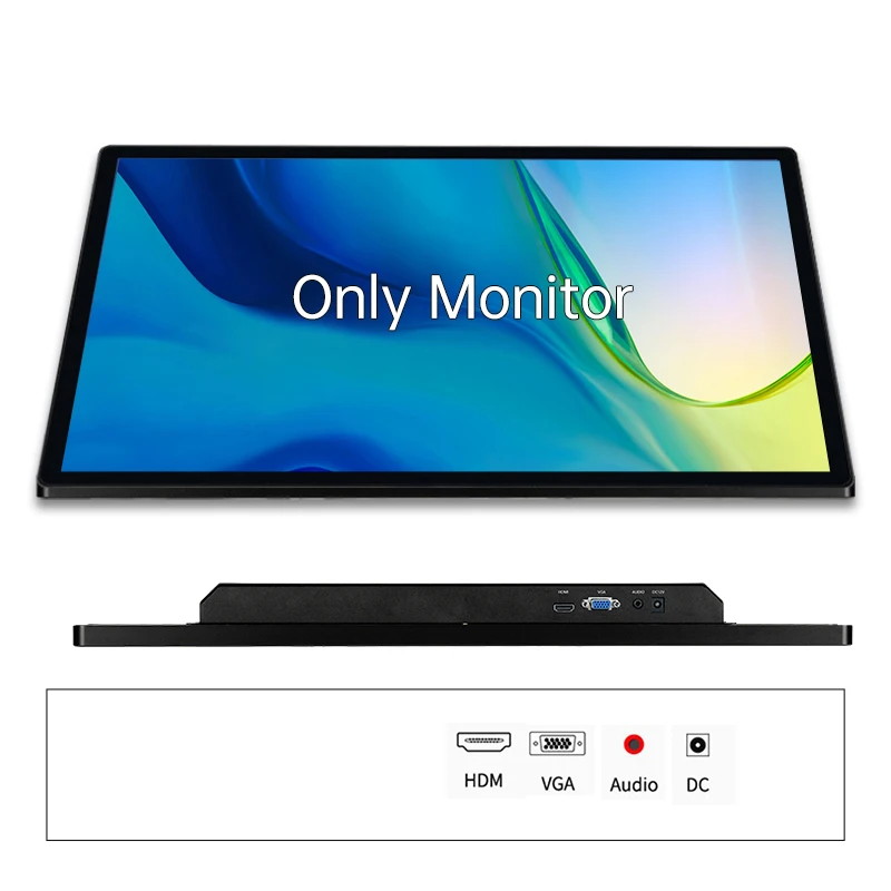 

18.5 Inch 1080P Vesa Wall Mounted HDMI VGA Monitor Industrial Computer PCAP Touch Screen Monitor With USB All In One Android PC