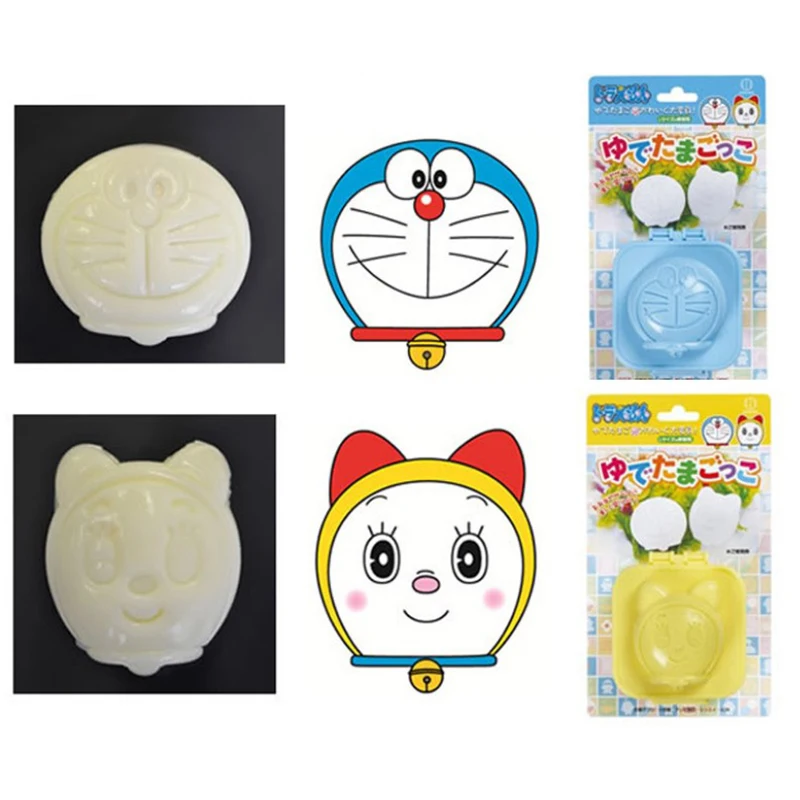 

2Pcs/set Boiled Egg Mold Cute Cartoon DIY Egg Ring Mould Bento Maker Cutter
