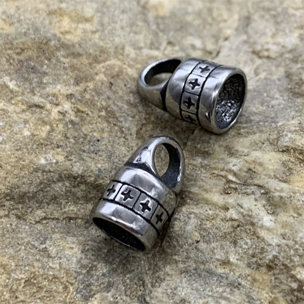 4 шт. бусины из нержавеющей стали для изготовления ювелирных изделий