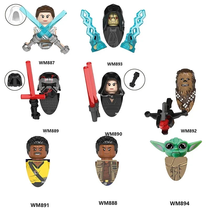 

Star Wars WM6081 Anime Figure Palpatine Rey Lan do Intelligence Assembly Building blocks kids toys Birthday Holiday Gifts