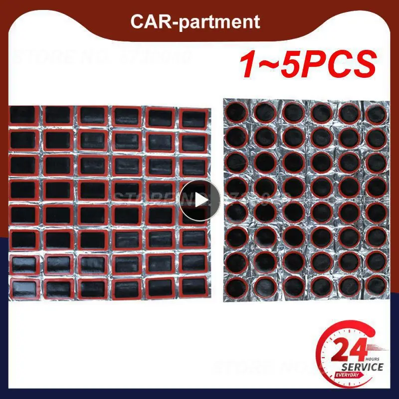 

1~5PCS 25mm 35mm Tire Repair Piece Round Square Motorcycle Autocycle Tire Patch Rubber Patch Piece Tire Repair Tools