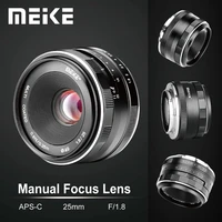 meike 25mm f1 8 wide angle manual lens aps c for fuji x mount for sony e mount for panasonic olympus camera a7 a7ii a7rii