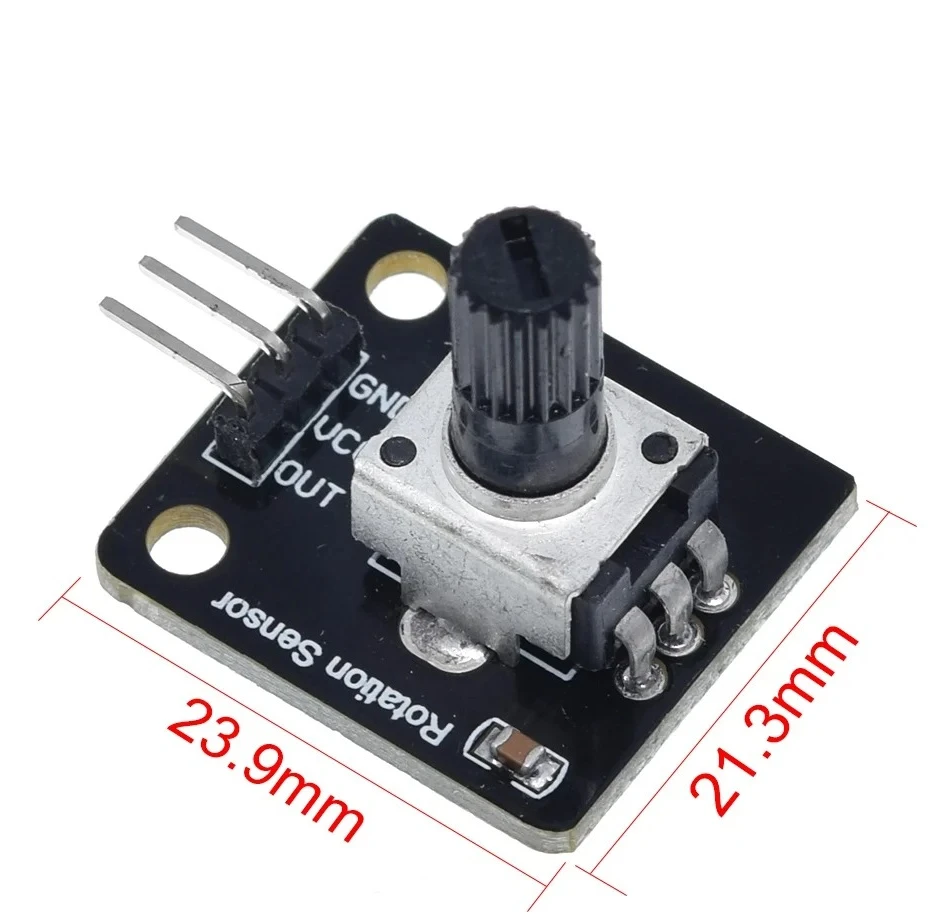 Фото Подходит для электронного строительного блока Raspberry Pi Arduino TZT RV09, поворотный энкодер, поворотный потенциометр, аналоговый модуль ручки №1