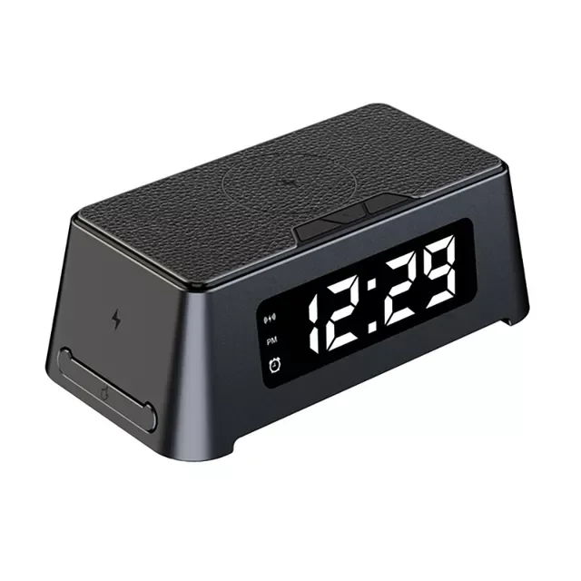 

For iPhone 13/12/11 Pro Max Pro Fast Charger Stand With Digital Alarm ClockCharger 3 in 1 Charging Dock