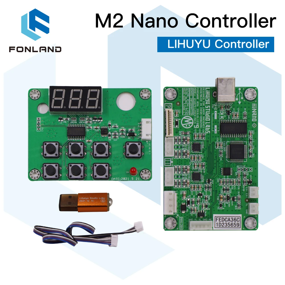 Лазерное управление FONLAND LIHUIYU M2 Nano материнская плата + панель управления ключ B