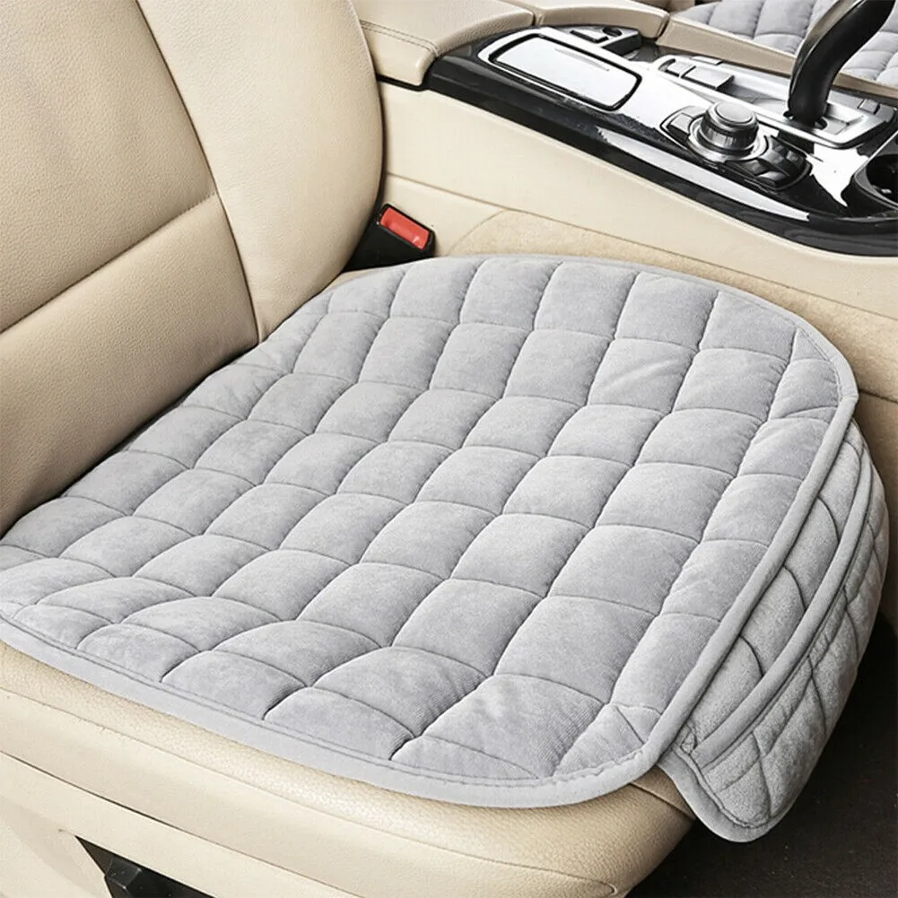 

Plush Front Seat Mat Protector Soft Sponge Breathable Chair Cushion Cover