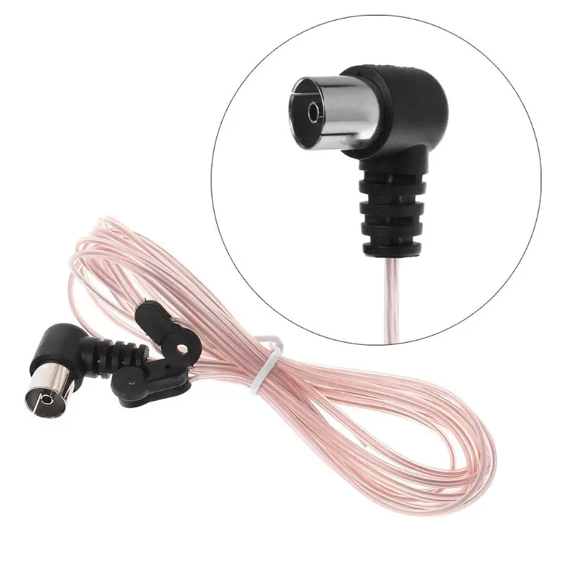 

FM Indoor for T Antenna 75 Ohm Radio Dipole Aerial F Type Female Plug Wire Cable For for JVC for Pioneer FM Drop Shipping