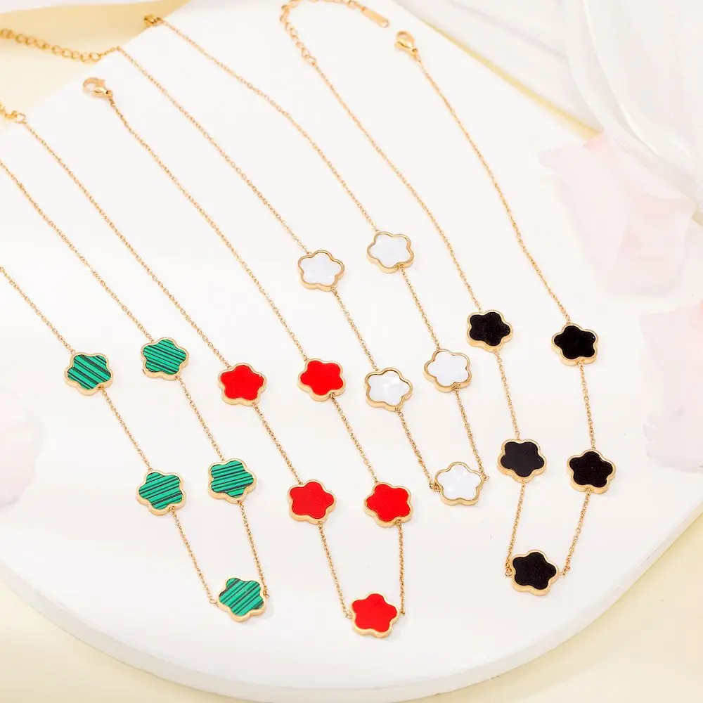 TOHM золотистое ожерелье из нержавеющей стали