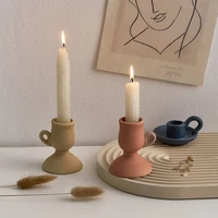 nordic ceramics candle holder dining table centerpiece accessories home decoration modern rustic living room decor candlestick
