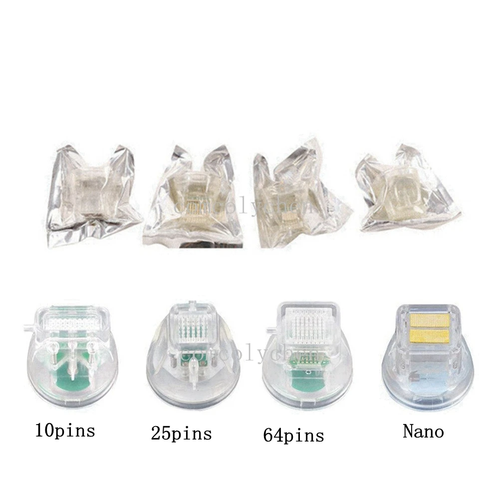 Одноразовые сменные RF-картриджи для микронидлинга позолоченные 10/25/64-контактные