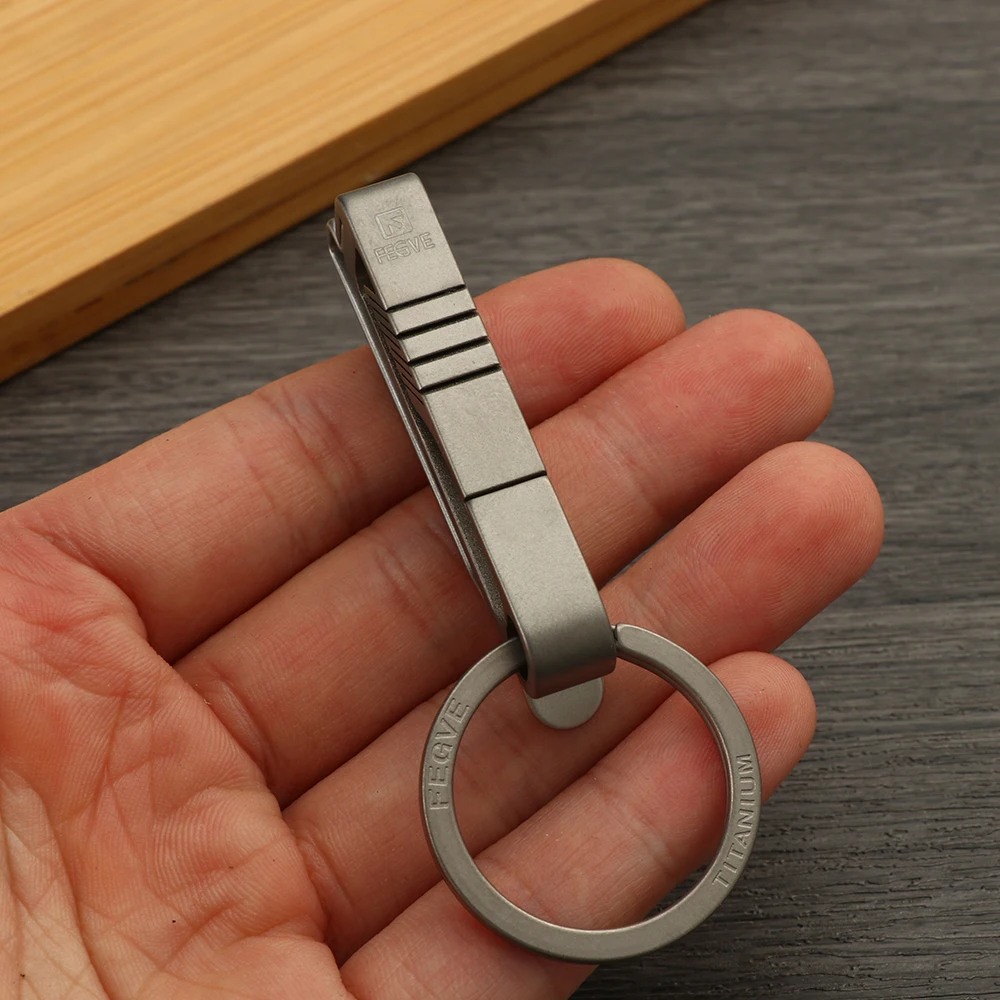 Кольцо для ключей Molle пряжка ремня из титанового сплава с брелок в виде пояса