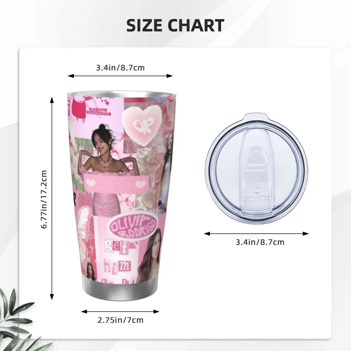 Olivia Vampire Rodrigos Sour 20 унций автомобильная кружка из нержавеющей стали соломенная