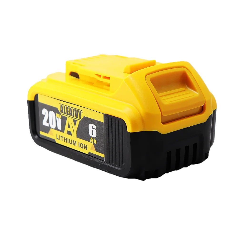 Фото Новый аккумулятор 20 в 18650 Ач, замена электроинструмента для DeWalt DCB184 DCB181 DCB182 DCB200 20 в 6 А 18 в, аккумулятор и зарядное устройство №4