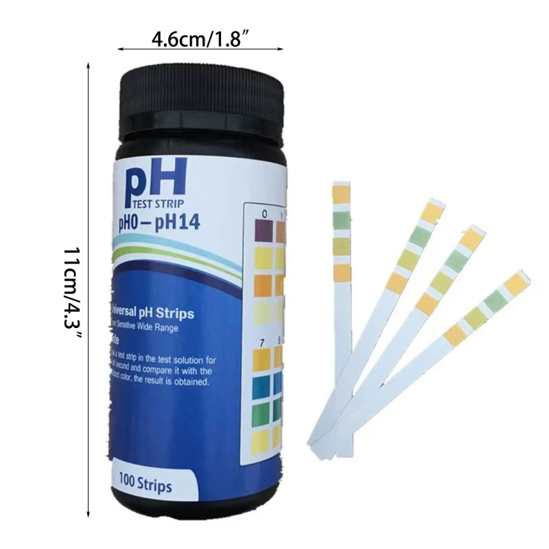 100 шт. тестовые полоски для воды в бассейне ванны пресная/соленая вода