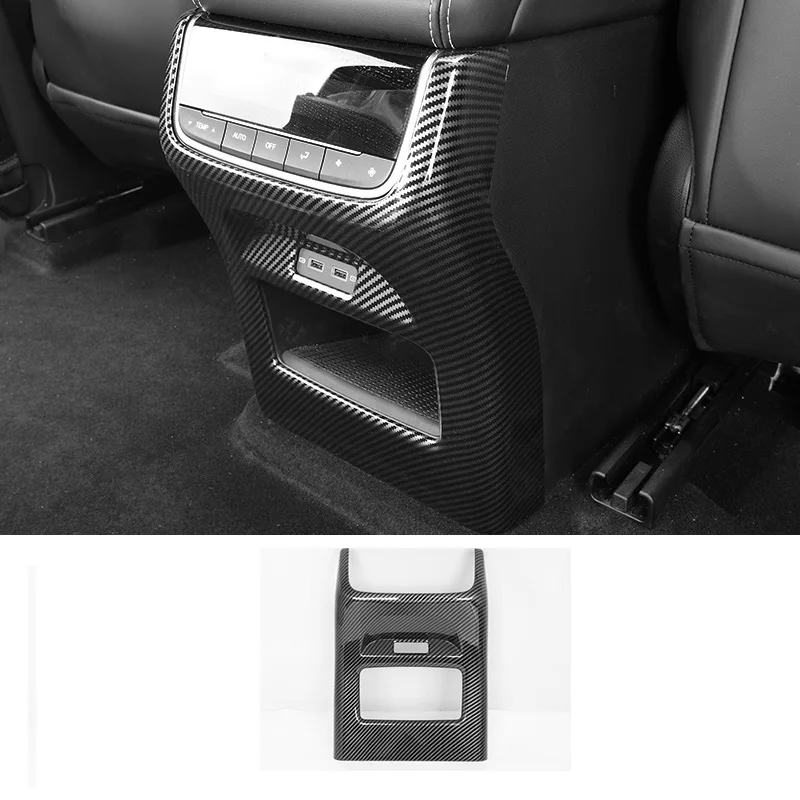 

Накладка на задний подлокотник автомобиля из углеродного волокна защита от ударов для Trumpchi Gac Gs8 2022 2023 аксессуары для интерьера модификация автостайлинга