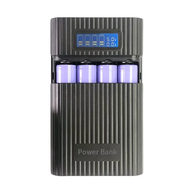 

Anti-Reverse DIY Power Bank Box 4x 18650 Battery LED Display Charger For iphone
