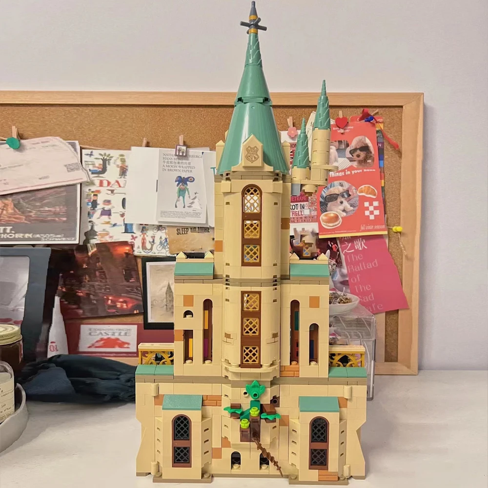 

Совместим с 76402 Moc Волшебный мир дамблдоред, офисный замок, модель блока, Модульные строительные блоки, Классические фигурки из фильма, игруш...