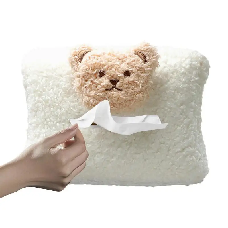 

Автомобильная креативная коробка для салфеток, плюшевый держатель для салфеток с животными для автомобиля, плюшевая коробка для мягких салфеток, милая мультяшная коробка для салфеток с животными для автомобиля и дома