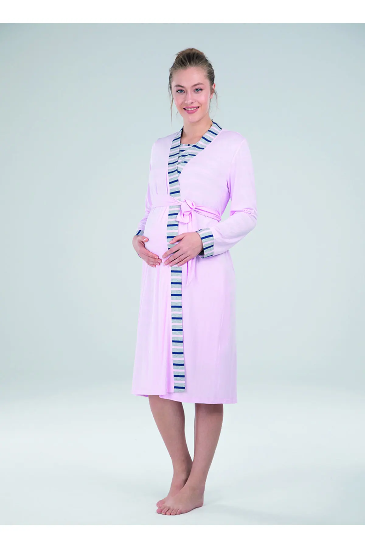 

Dressing Gown - Pink Fashion Robe Female Bathrobe Sexy Peignoir Kimono Bride Dressing Gown Gown Gown Gown Gown