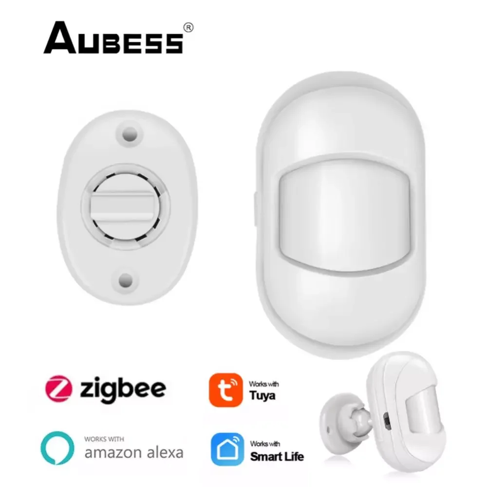 

NEW2023 Zigbee PIR Motion Sensor Smart Human Body Sensor Alarm Compatible Smart Life Voice Control Alexa Works With ZigBee Gatew