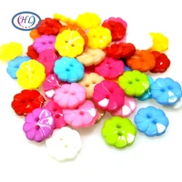 hl 100pcs 13mm mini resin buttons kids apparel sewing accessories mix colors two holes diy crafts