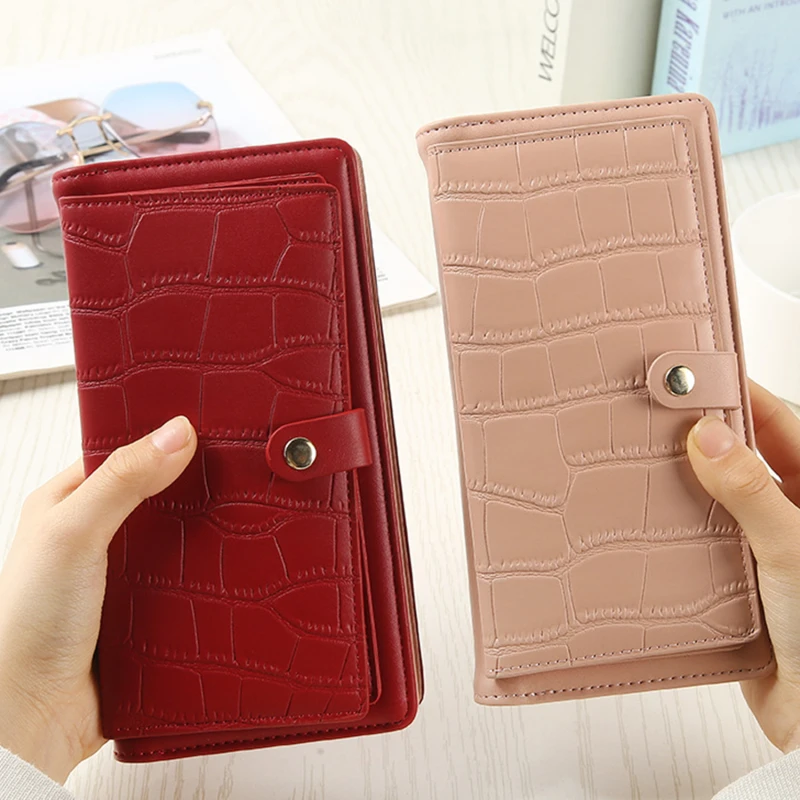 

Brand Designer Stone Pattern Long Wallets Women Card Holder Soft PU Leather Zipper Coin Purses Ladies Hot Fashion Clutch Bags