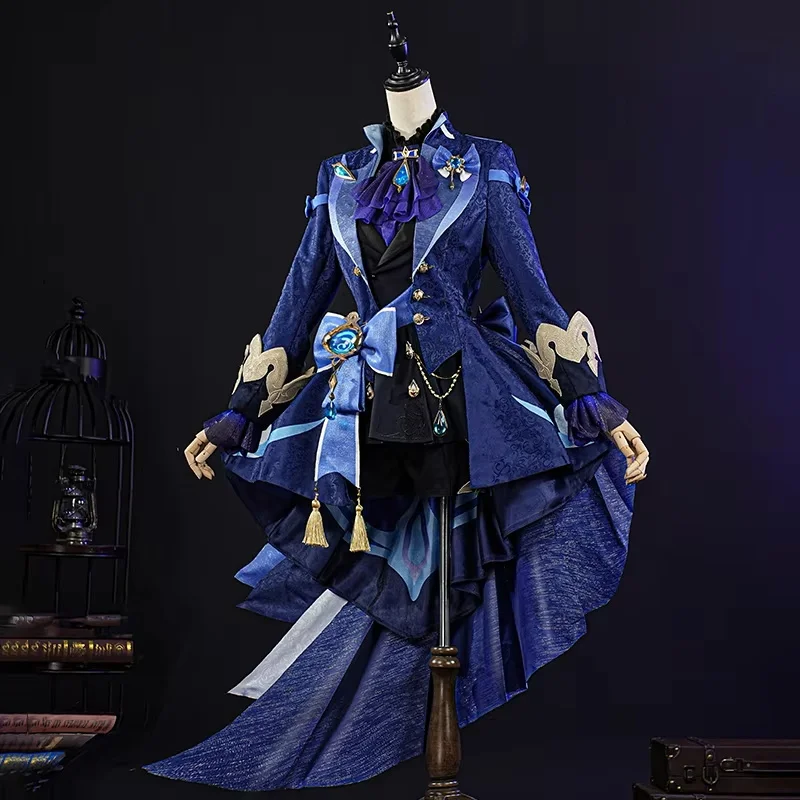 Игровые фигурки героев фильма Genshin костюмы для косплея фурины унисекс