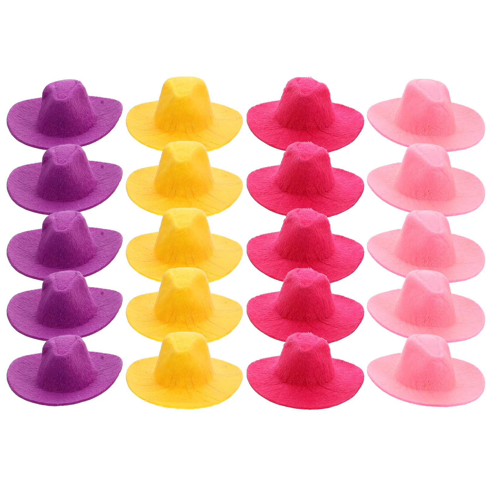 

20pcs Miniature Hat Mini Hat DIY Prop Exquisite Miniature Hat Miniature Hat
