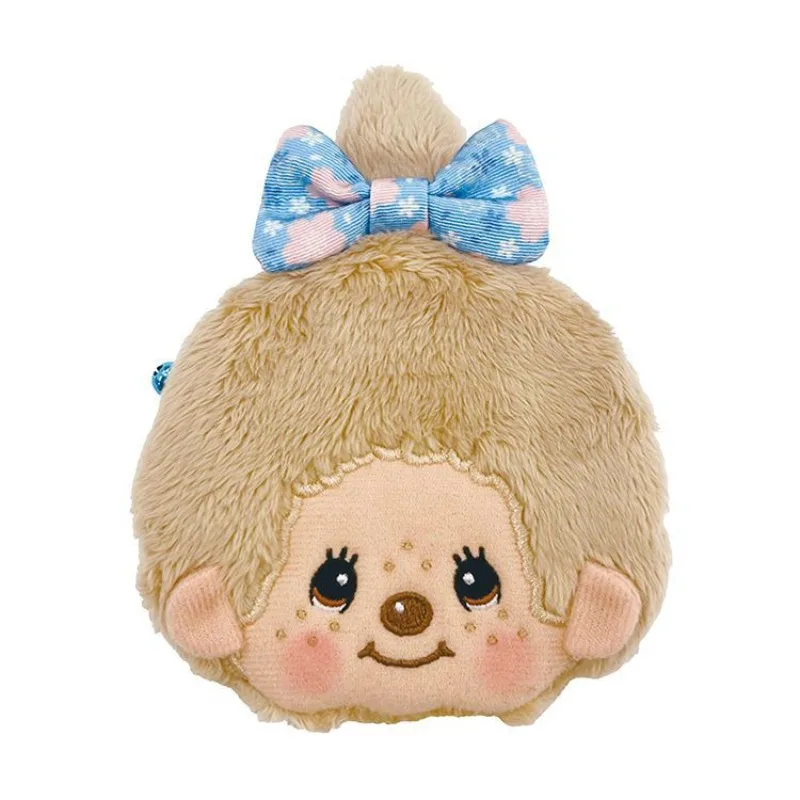 Фото Милая сумка-кошелек Monchhichi с вышивкой, мультяшным рисунком, кавайным персонажем, креативным дизайном, бантом-бабочкой и ушками кролика №2