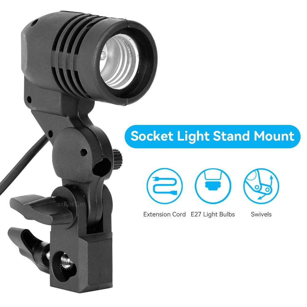 2 шт./1 шт. патрон для лампы E27