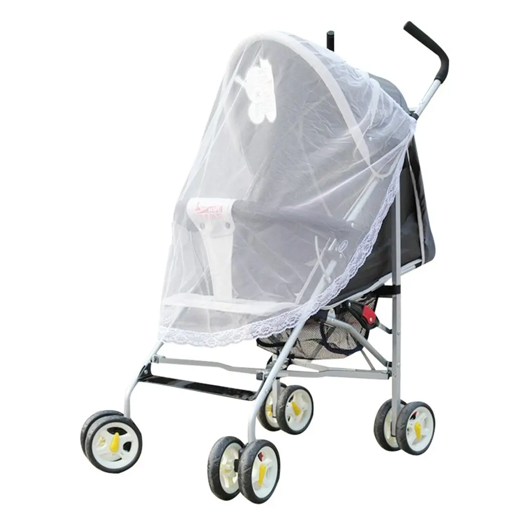 

The universal stroller bed net is suitable for most strollers