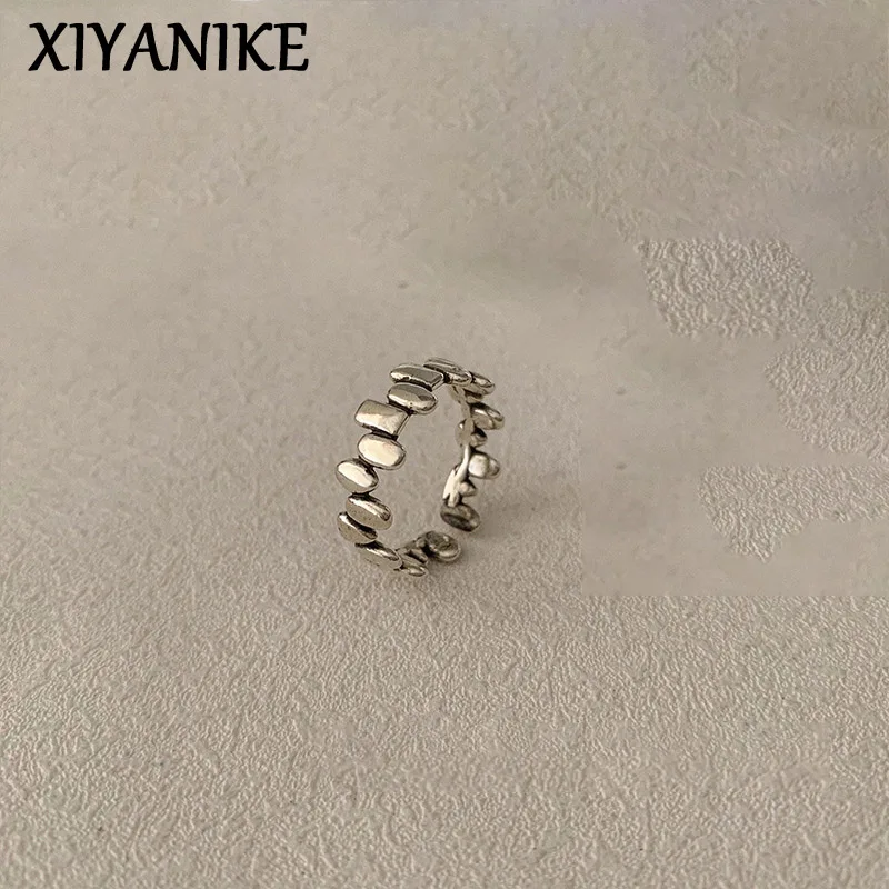 

XIYANIKE Unique Geometric Cuff Finger Rings For Women Girl Simple Fashion New Jewelry Lady Gift Party Birthday anillos mujer