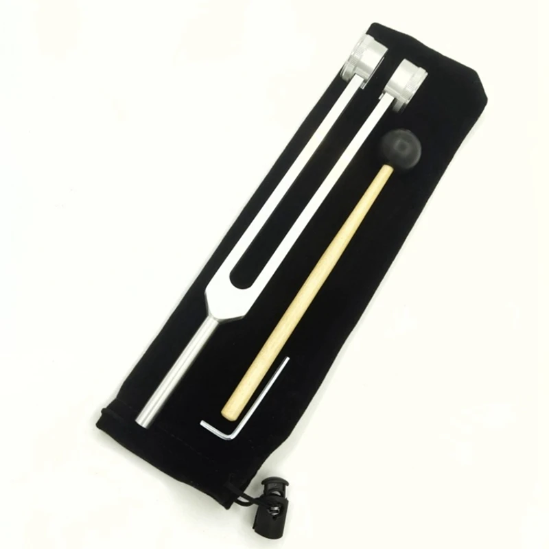 Extended 25Cm Ear Cleaning Tuning Fork 128HZ With Wrench Cloth Bag And Hammer