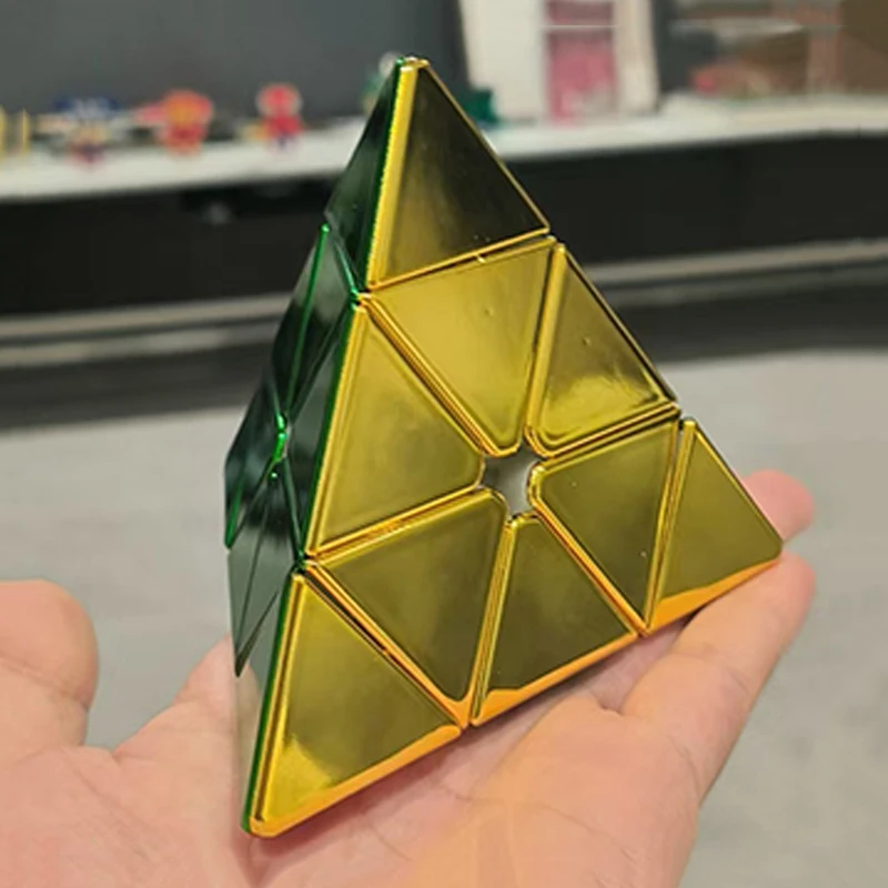 Блестящий пирамидальный скоростной кубик 3x3x3, развивающий интеллектуальный вызов, подарки для взрослых и подростков, сенсорные антистресс-игрушки для успокоения, кубик Рубика. (art.: 3920dcf5d9db3) - 3920dcf5d9db3