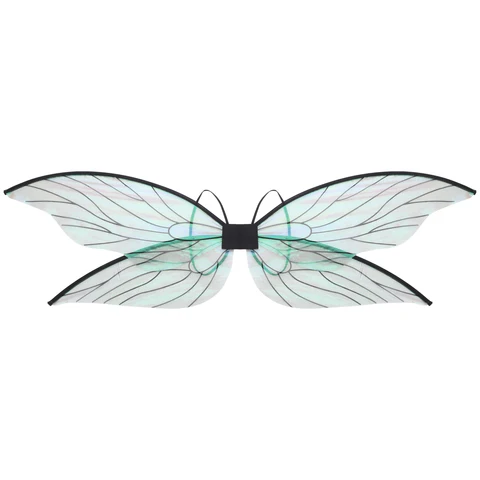 Женский костюм цикады с крыльями, стрекозой, крыльями эльфа, костюм для косплея на Хэллоуин, праздничная вечевечерние, искусственное платье, крылья бабочки