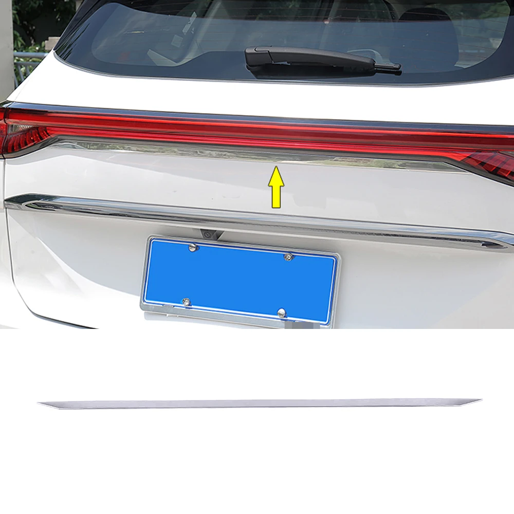 

For Haval H6 3rd Gen 2021 2022 Car Rear Trunk Trim Tail Door Tailgate Stainless Steel Protective Decoration Chrome Sticker