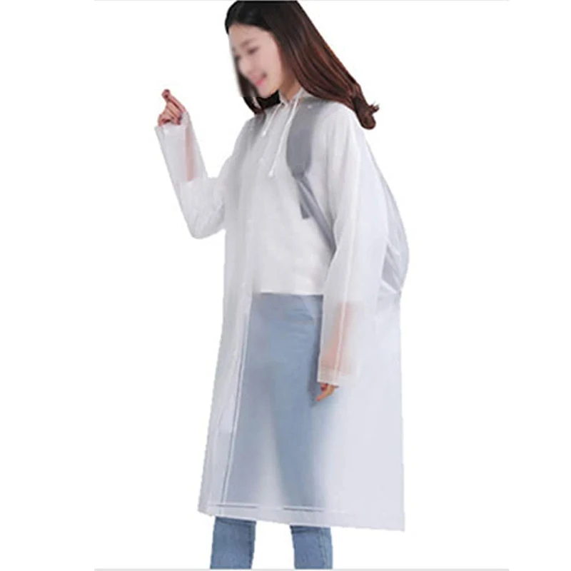 

Transparent Lightweight Raincoat Breathable Poncho Hooded Waterproof Portable Raincoat Full Body Ropa Impermeable Outdoor Items