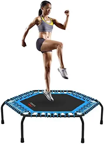 

Gym Workout 50" Fitness Trampoline Cardio Trainer Exercise Rebounder
