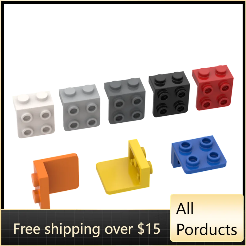 

10PCS High-Tech Assemble Particle 21712 44728 1x2-2x2 Studs Building Blocks Kit Part Idea DIY Toys For Children Birthday Gifts