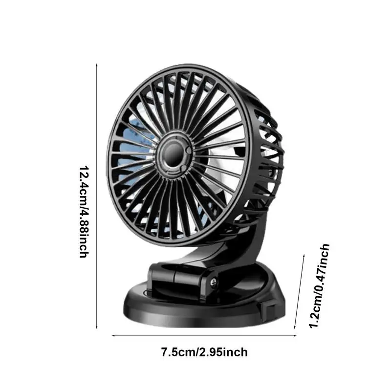 Автомобильный вентилятор 5 В 1 А Маленький автомобильный переменного тока 2